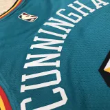 2022-23 Pistons CUNNINGHAM #2 Blue Top Quality Hot Pressing NBA Jersey (Retro Logo)