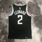 2022-23 Clippers LEONARD #2 Black City Edition Top Quality Hot Pressing NBA Jersey