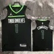 2022-23 TIMBERWOLVES EDWARDS #1 Black Top Quality Hot Pressing NBA Jersey (Trapeze Edition)