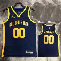 2022-23 WARRIORS KUMINGA #00 Royal blue Top Quality Hot Pressing NBA Jersey (Trapeze Edition)