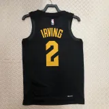 2022-23 Cleveland Cavaliers IRVING #2 Black Top Quality Hot Pressing NBA Jersey (Trapeze Edition)