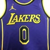 2022-23 LAKERS WESTBROOK #0 Purple Top Quality Hot Pressing NBA Jersey (Trapeze Edition)