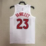 2022-23 Raptors VANVLEET #23 White Top Quality Hot Pressing NBA Jersey