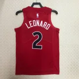 2022-23 Raptors LEONARD #2 Red Top Quality Hot Pressing NBA Jersey