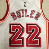 2022-23 Heat BUTLER #22 White Top Quality Hot Pressing NBA Jersey (Retro Logo)