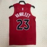 2022-23 Raptors VANVLEET #23 Red Top Quality Hot Pressing NBA Jersey