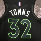 2022-23 TIMBERWOLVES TOWNS #32 Black Top Quality Hot Pressing NBA Jersey (Trapeze Edition)