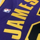 2022-23 LAKERS JAMES #23 Purple Top Quality Hot Pressing NBA Jersey (Trapeze Edition)