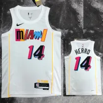 2022-23 HEAT HERRO #14 White City Edition Top Quality Hot Pressing NBA Jersey