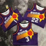 2022-23 SUNS AYTON #22 Purple Top Quality Hot Pressing NBA Jersey (Retro Logo)