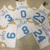 2022-23 LAKERS DAVIS #3 White Top Quality Hot Pressing NBA Jersey (Retro Logo)