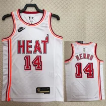 2022-23 Heat HERRO #14 White Top Quality Hot Pressing NBA Jersey (Retro Logo)