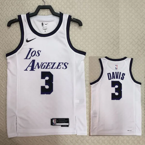 2022-23 LAKERS DAVIS #3 White City Edition Top Quality Hot Pressing NBA Jersey