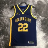 2022-23 WARRIORS WIGGINS #22 Royal blue Top Quality Hot Pressing NBA Jersey (Trapeze Edition)