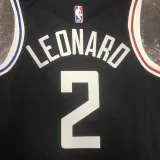 2022-23 Clippers LEONARD #2 Black City Edition Top Quality Hot Pressing NBA Jersey