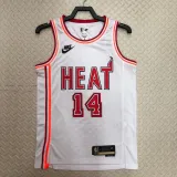 2022-23 Heat HERRO #14 White Top Quality Hot Pressing NBA Jersey (Retro Logo)