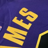 2022-23 LAKERS JAMES #6 Purple Top Quality Hot Pressing NBA Jersey (Trapeze Edition)