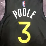 2022-23 WARRIORS POOLE #3 Black City Edition Top Quality Hot Pressing NBA Jersey