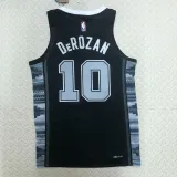 2022-23 SA Spurs DEROZAN #10 Black Top Quality Hot Pressing NBA Jersey (Trapeze Edition)