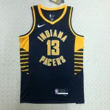 2022-23 Indiana Pacers GEORGE #13 Black Top Quality Hot Pressing NBA Jersey