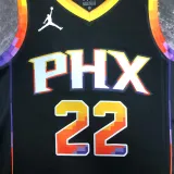 2022-23 SUNS AYTON #22 Black Top Quality Hot Pressing NBA Jersey (Trapeze Edition)
