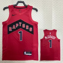 2022-23 Raptors McGRADY #1 Red Top Quality Hot Pressing NBA Jersey