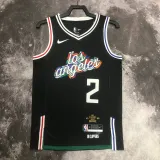 2022-23 Clippers LEONARD #2 Black City Edition Top Quality Hot Pressing NBA Jersey