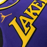 2022-23 LAKERS JAMES #6 Purple Top Quality Hot Pressing NBA Jersey (Trapeze Edition)