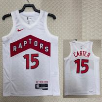 2022-23 Raptors CARTER #15 White Top Quality Hot Pressing NBA Jersey