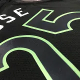 2022-23 TIMBERWOLVES ROSE #25 Black Top Quality Hot Pressing NBA Jersey (Trapeze Edition)