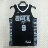2022-23 SA Spurs PARKER #9 Black Top Quality Hot Pressing NBA Jersey (Trapeze Edition)