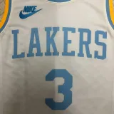 2022-23 LAKERS DAVIS #3 White Top Quality Hot Pressing NBA Jersey (Retro Logo)