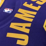2022-23 LAKERS JAMES #6 Purple Top Quality Hot Pressing NBA Jersey (Trapeze Edition)