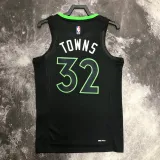 2022-23 TIMBERWOLVES TOWNS #32 Black Top Quality Hot Pressing NBA Jersey (Trapeze Edition)