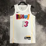 2022-23 HEAT ADERAYO #13 White City Edition Top Quality Hot Pressing NBA Jersey