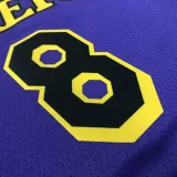 2022-23 LAKERS BRYANT #8 Purple Top Quality Hot Pressing NBA Jersey (Trapeze Edition)