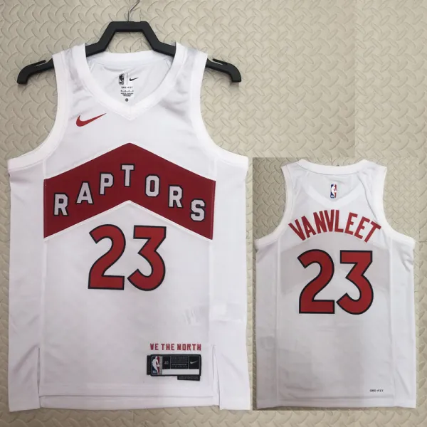 2022-23 Raptors VANVLEET #23 White Top Quality Hot Pressing NBA Jersey