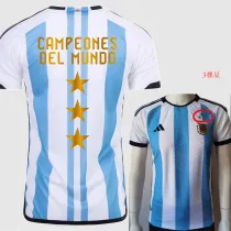 2022-23 CAMPEONES DEL MUNDO 3 Stars Argentina Home Player Version Soccer Jersey (三星球员)