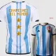 2022-23 CAMPEONES DEL MUNDO 3 Stars Argentina Home Player Version Soccer Jersey (三星球员)