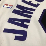 2022-23 LAKERS JAMES #6 White City Edition Top Quality Hot Pressing NBA Jersey