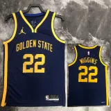 2022-23 WARRIORS WIGGINS #22 Royal blue Top Quality Hot Pressing NBA Jersey (Trapeze Edition)