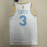 2022-23 LAKERS DAVIS #3 White Top Quality Hot Pressing NBA Jersey (Retro Logo)