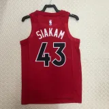 2022-23 Raptors SIAKAM #43 Red Top Quality Hot Pressing NBA Jersey