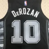 2022-23 SA Spurs DEROZAN #10 Black Top Quality Hot Pressing NBA Jersey (Trapeze Edition)