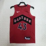 2022-23 Raptors SIAKAM #43 Red Top Quality Hot Pressing NBA Jersey