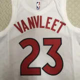 2022-23 Raptors VANVLEET #23 White Top Quality Hot Pressing NBA Jersey