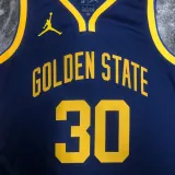 2022-23 WARRIORS CURRY #30 Royal blue Top Quality Hot Pressing NBA Jersey (Trapeze Edition)