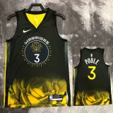 2022-23 WARRIORS POOLE #3 Black City Edition Top Quality Hot Pressing NBA Jersey