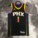 2022-23 SUNS BOOKER #1 Black Top Quality Hot Pressing NBA Jersey (Trapeze Edition)
