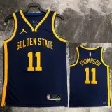 2022-23 WARRIORS THOMPSON #11 Royal blue Top Quality Hot Pressing NBA Jersey (Trapeze Edition)